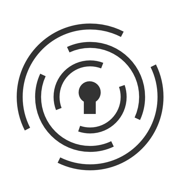 cybersecurity keyhole icon